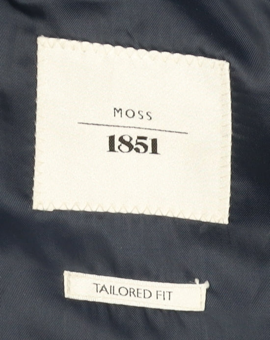 Moss 1851 Men's Blue Blazer 42 Regular Fit Formal