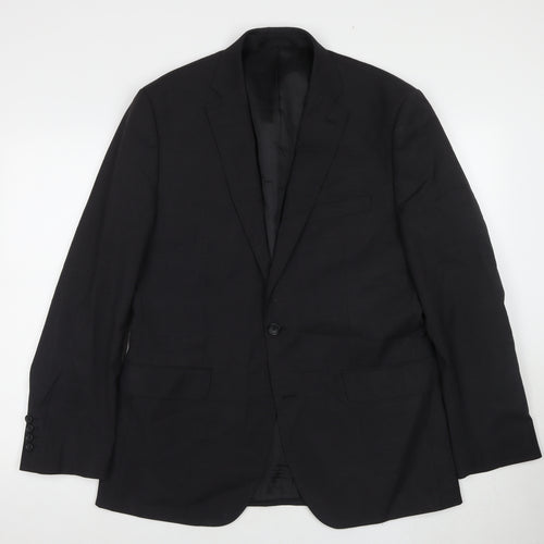 Moss 1851 Men's Black Blazer, Size 42R