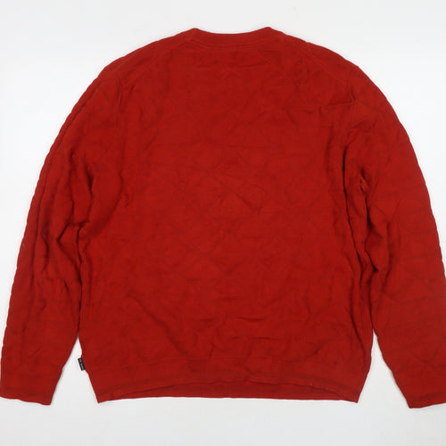 Ted Baker Men's Red Pullover Jumper Size 10