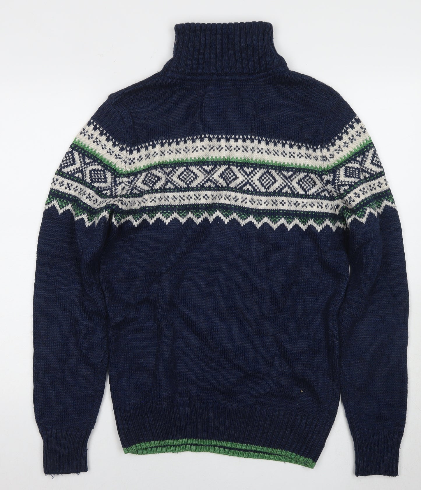 Superdry Men's Blue Nordic Knit Jumper, M, Vintage Style