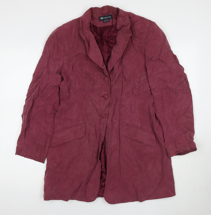 Monsoon Women's Purple Coat Size 14 Formal Wear