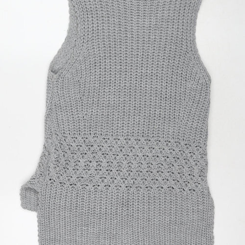 QED London Women's Grey Sleeveless Knit Vest Size M/L