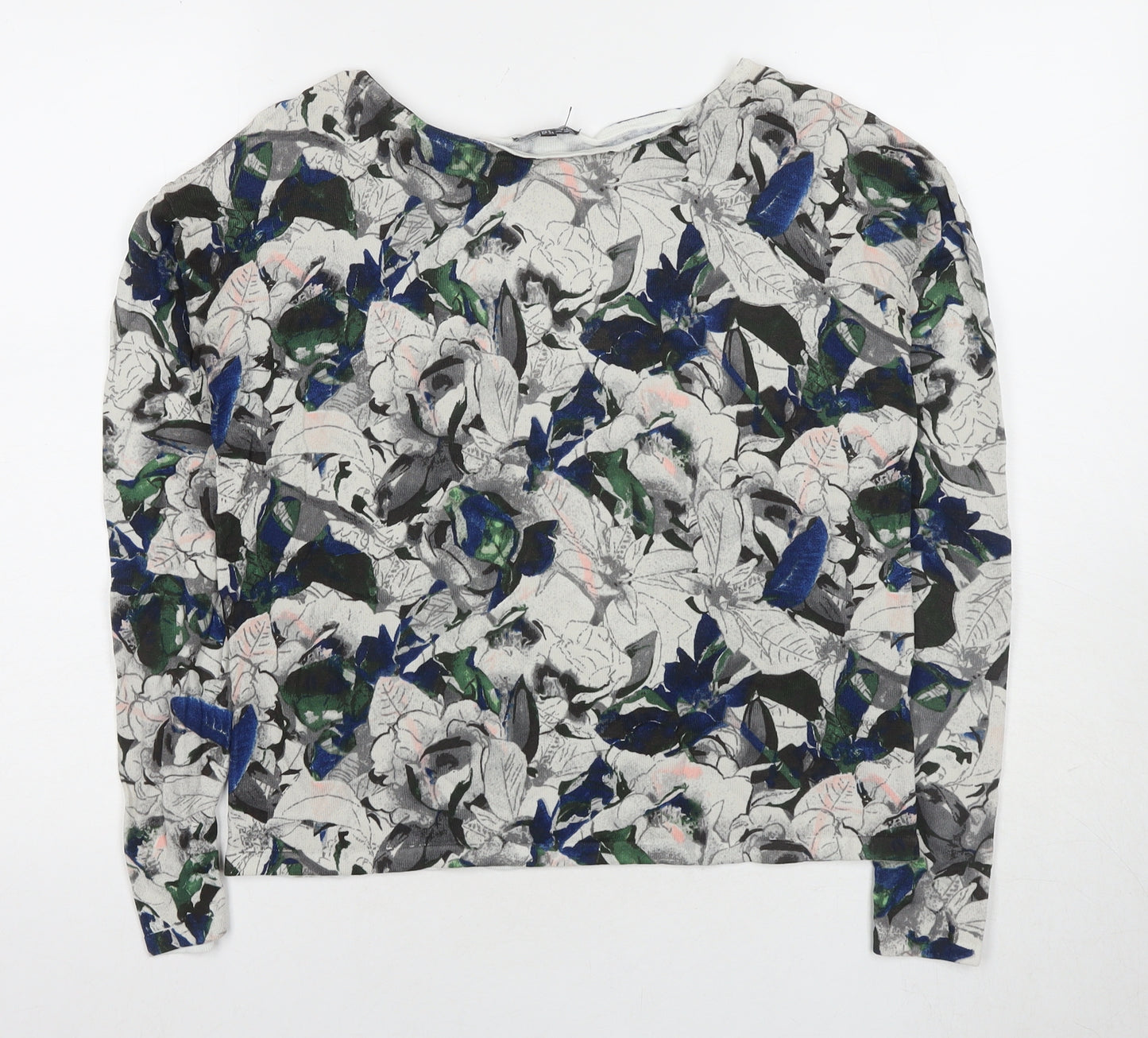 Warehouse Women's Multicoloured Floral Pullover Jumper Size 6