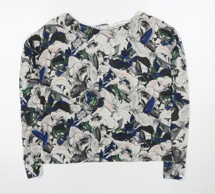 Warehouse Women's Multicoloured Floral Pullover Jumper Size 6