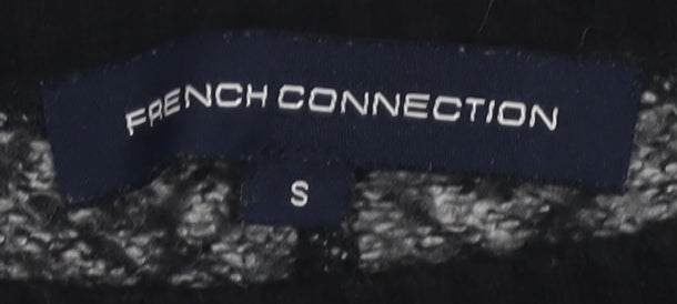 French Connection Women's Black Geometric Knit Jumper S