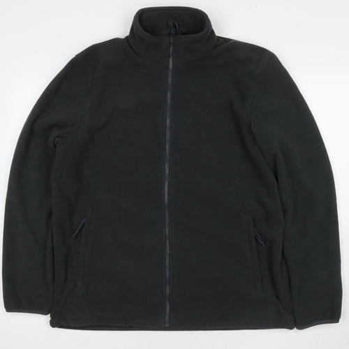 Mountain Warehouse Men's Black Fleece Jacket L