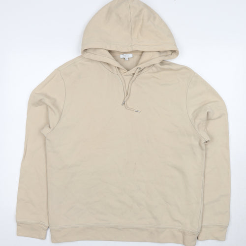 Reiss Men's Beige XL Pullover Hoodie