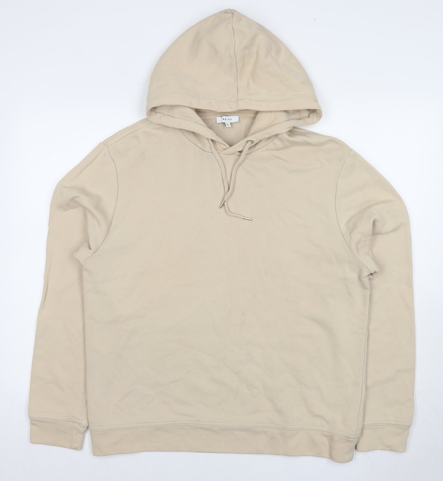 Reiss Men's Beige XL Pullover Hoodie