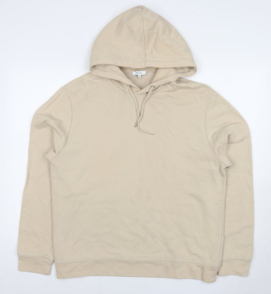 Reiss Men's Beige XL Pullover Hoodie