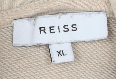 Reiss Men's Beige XL Pullover Hoodie