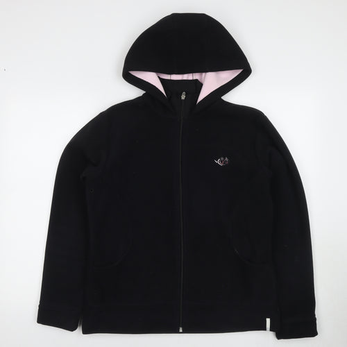 Domyos Women's Black Hooded Fleece Jacket Size 10