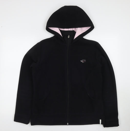 Domyos Women's Black Hooded Fleece Jacket Size 10