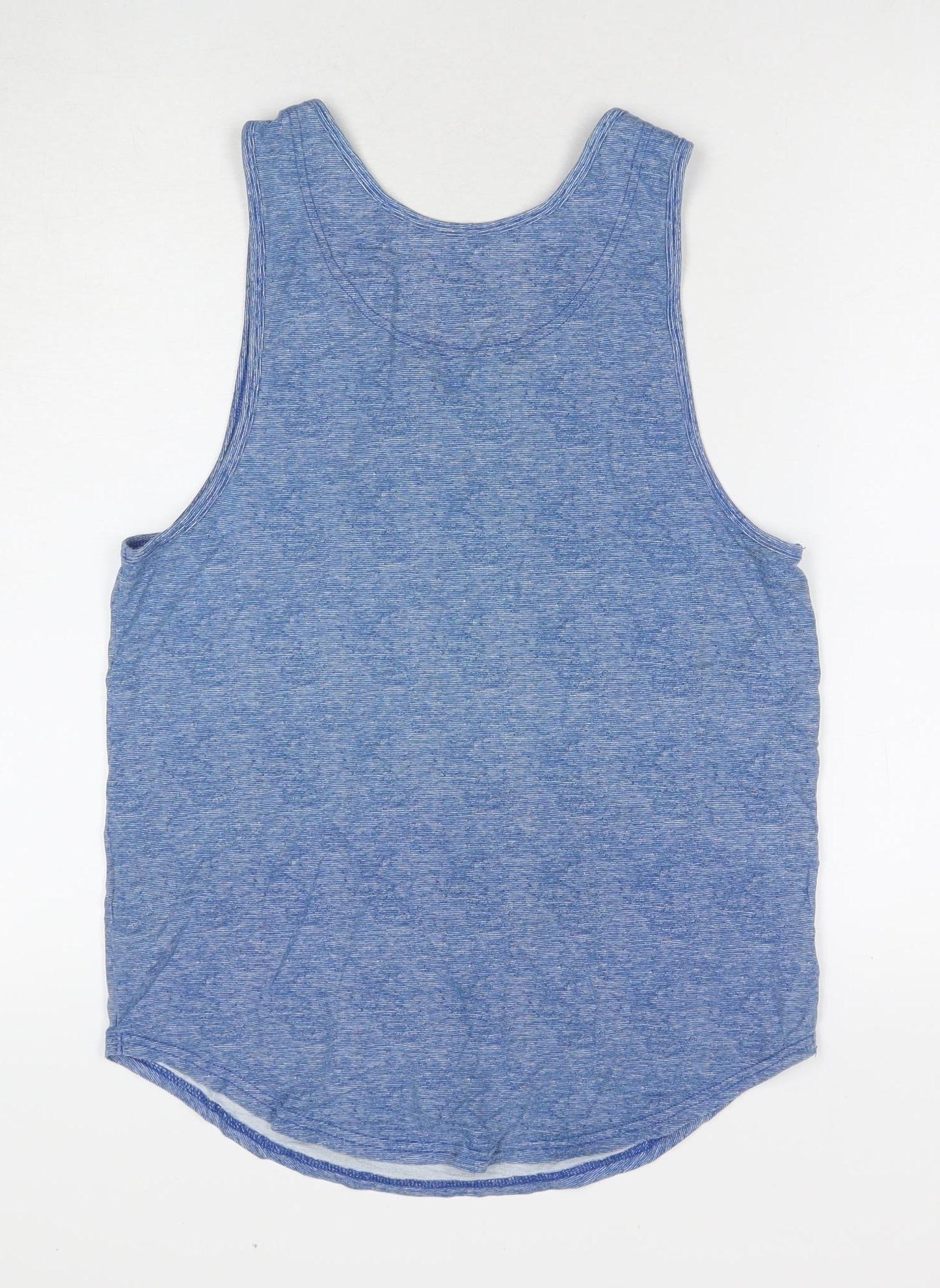 Hollister Men's Blue Sleeveless T-Shirt, Size M