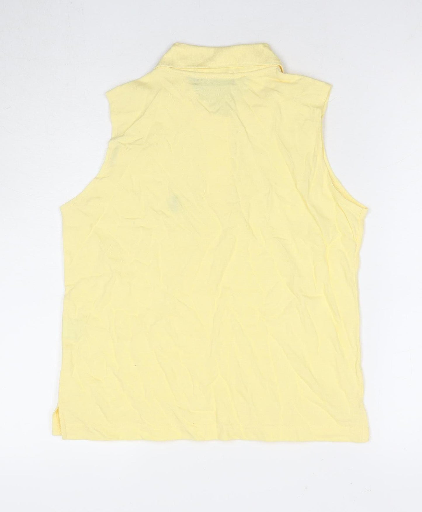 Polo Ralph Lauren Women's Yellow Sleeveless Polo - XL