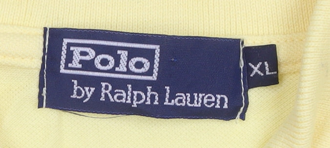 Polo Ralph Lauren Women's Yellow Sleeveless Polo - XL