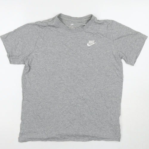 Nike Men's Grey Short Sleeve Cotton T-Shirt XL