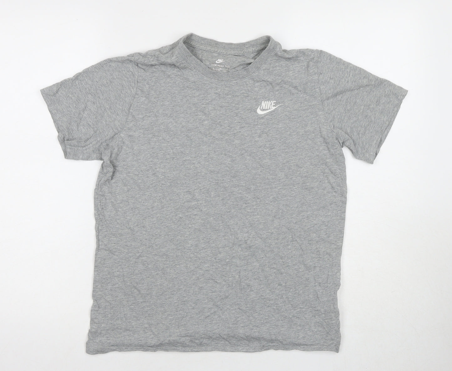 Nike Men's Grey Short Sleeve Cotton T-Shirt XL