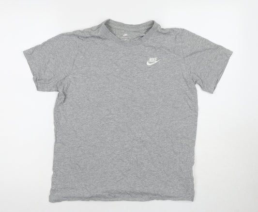 Nike Men's Grey Short Sleeve Cotton T-Shirt XL