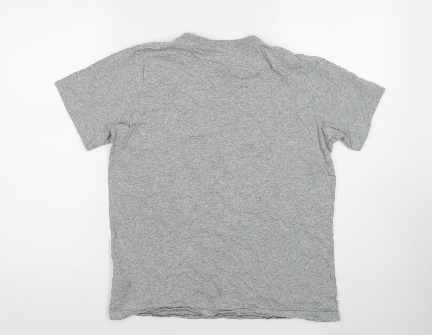 Nike Men's Grey Short Sleeve Cotton T-Shirt XL