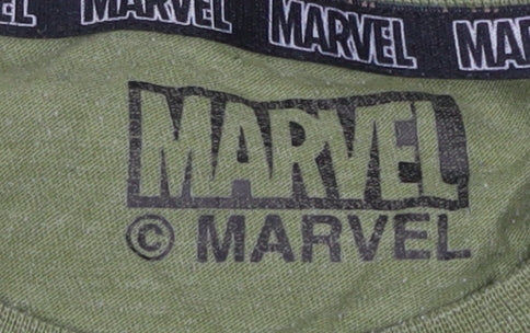 Marvel Green Men's T-Shirt, Medium, Short Sleeve, Crew Neck