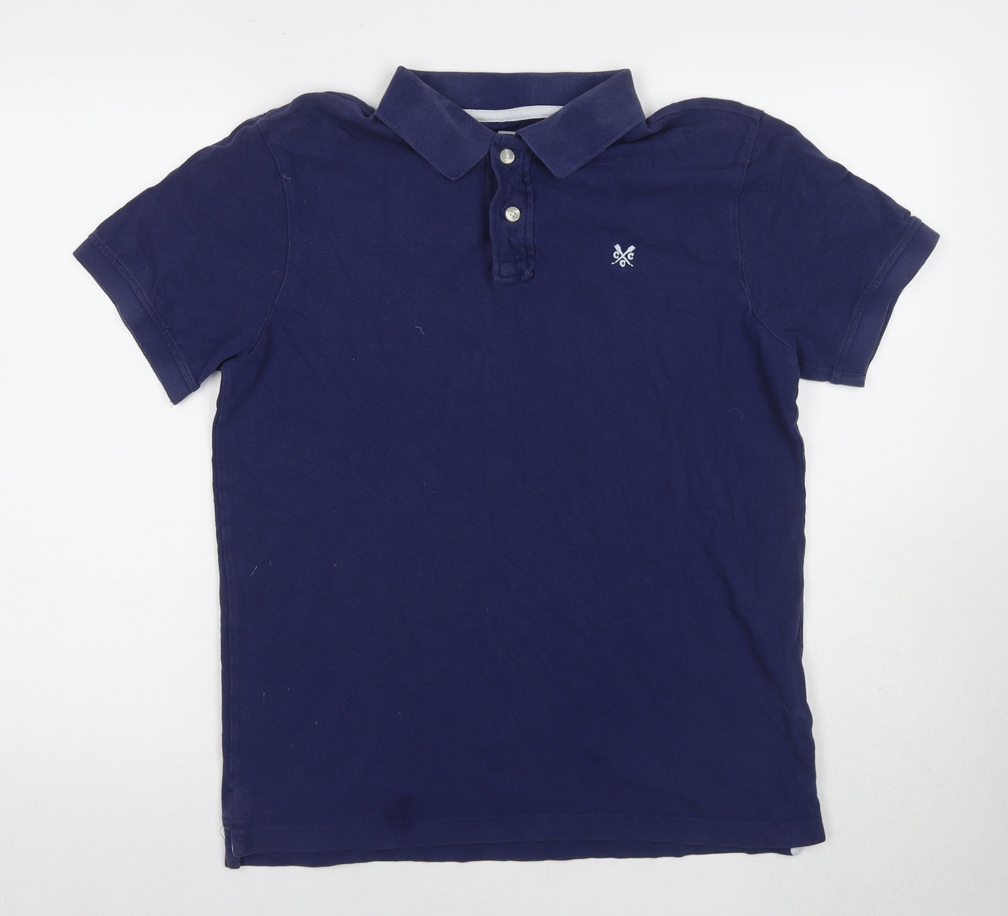 Crew Clothing Co. Men's Blue Medium Polo Shirt