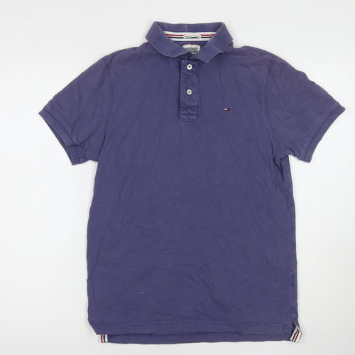 Tommy Hilfiger Men's Blue Polo, Size M, Classic Style