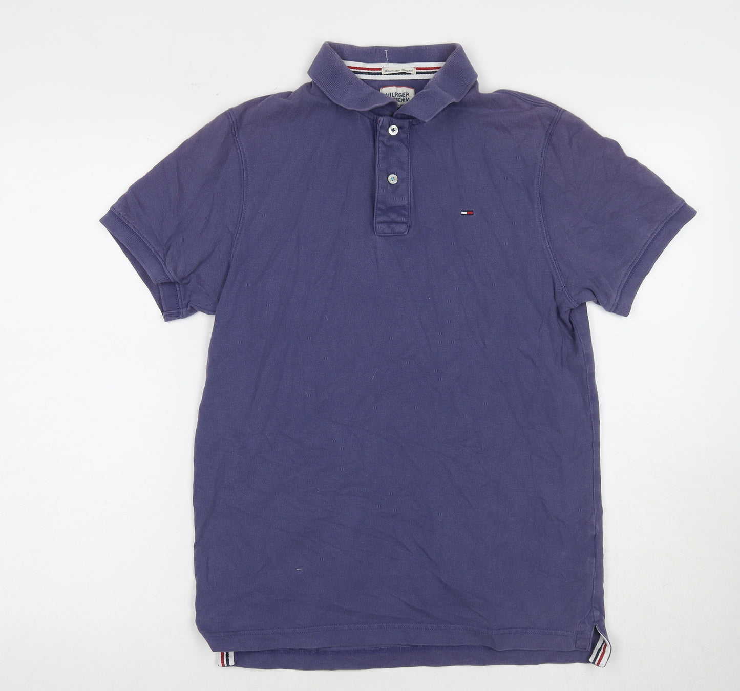 Tommy Hilfiger Men's Blue Polo, Size M, Classic Style