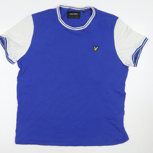 Lyle & Scott Men's Blue XL Crew Neck T-Shirt