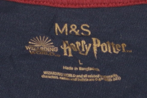 Marks and Spencer Harry Potter Men's Multicoloured T-Shirt, Size L