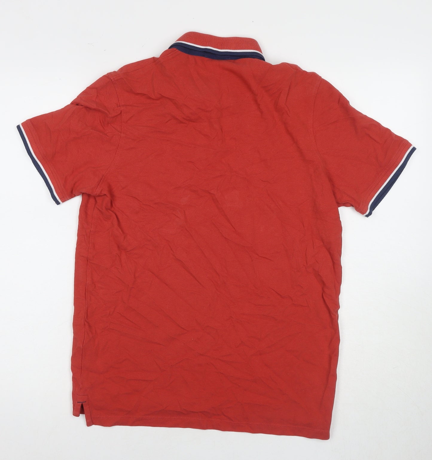 JACK & JONES Men's Red Polo, Size M, Short Sleeve