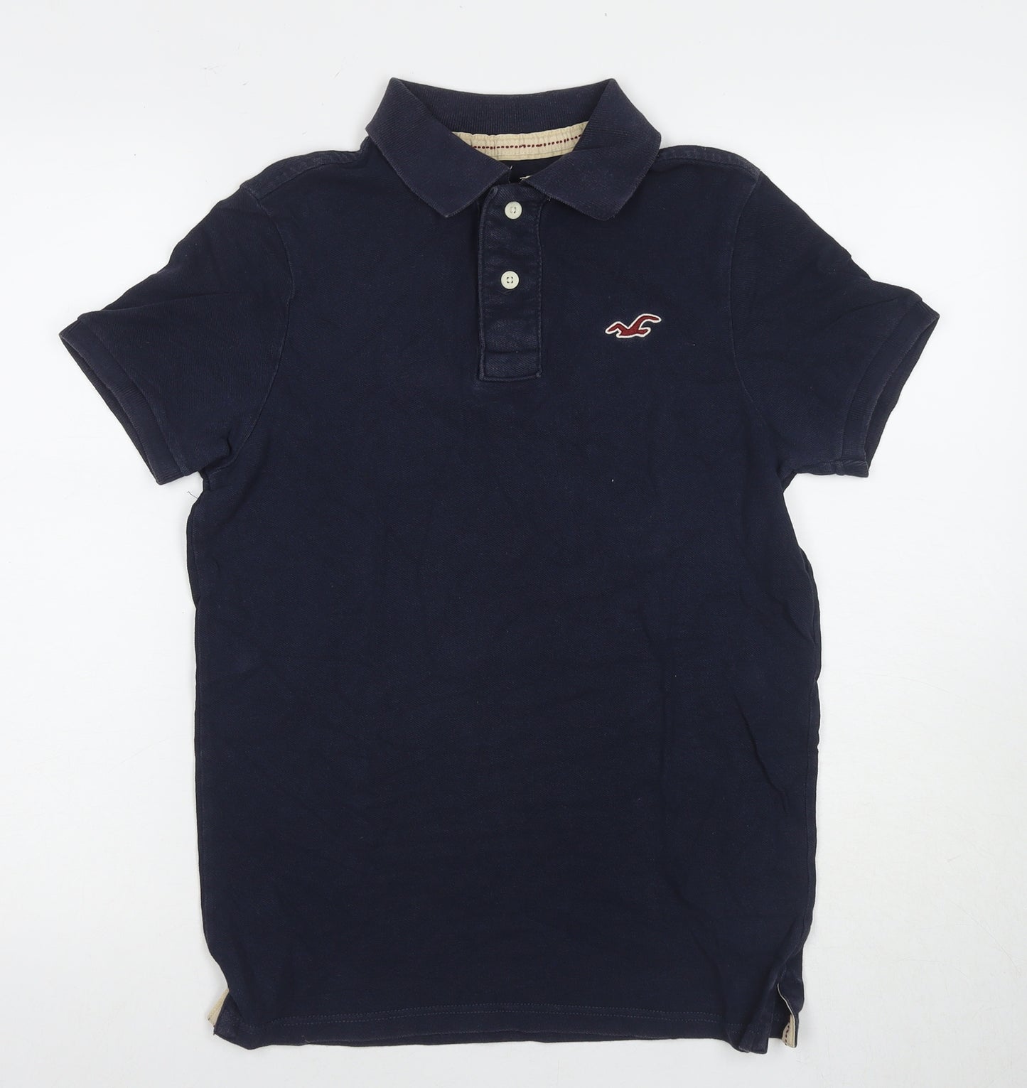 Hollister Men's Blue Polo Shirt S - Classic Style