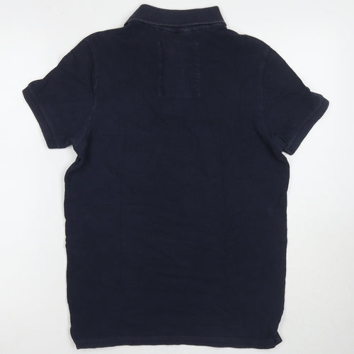 Hollister Men's Blue Polo Shirt S - Classic Style