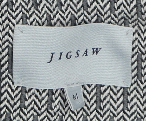 Jigsaw Grey Women's Coat, Size M, Elegant Style