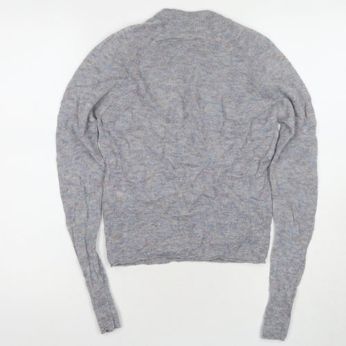 Jack Wills Women's Grey Crew Neck Jumper Size 8