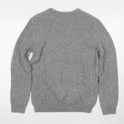 Red Herring Men's Grey Crew Neck Jumper S