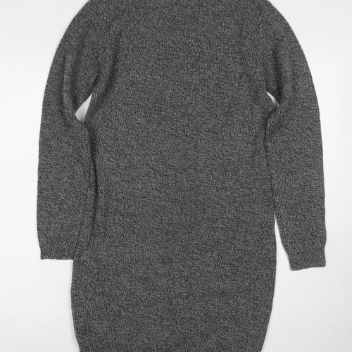 Brave Soul Women's Grey Jumper Dress M Knitwear