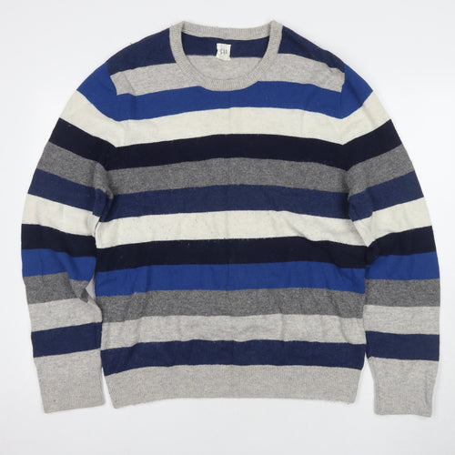 Gap Men's XL Multicoloured Striped Pullover