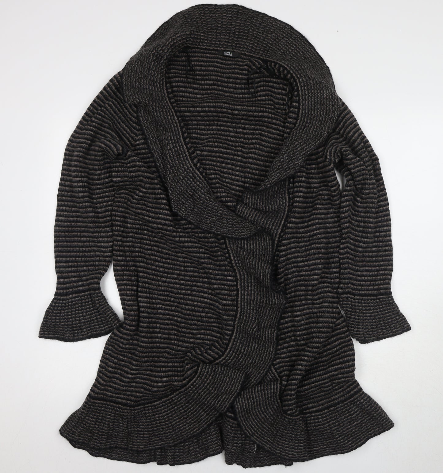 Marks and Spencer Women's Brown Cowl Neck Cardigan Size 20