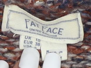 Fat Face Women's Brown Chunky Knit Jumper Size 10