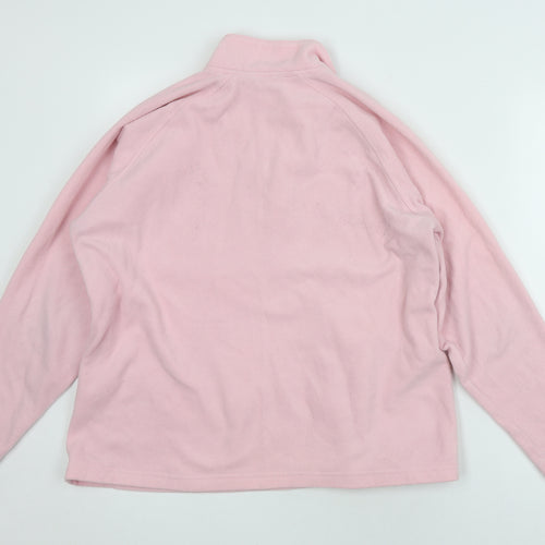 Hawkshead Women's Pink Fleece 1/4 Zip Pullover - Size 20