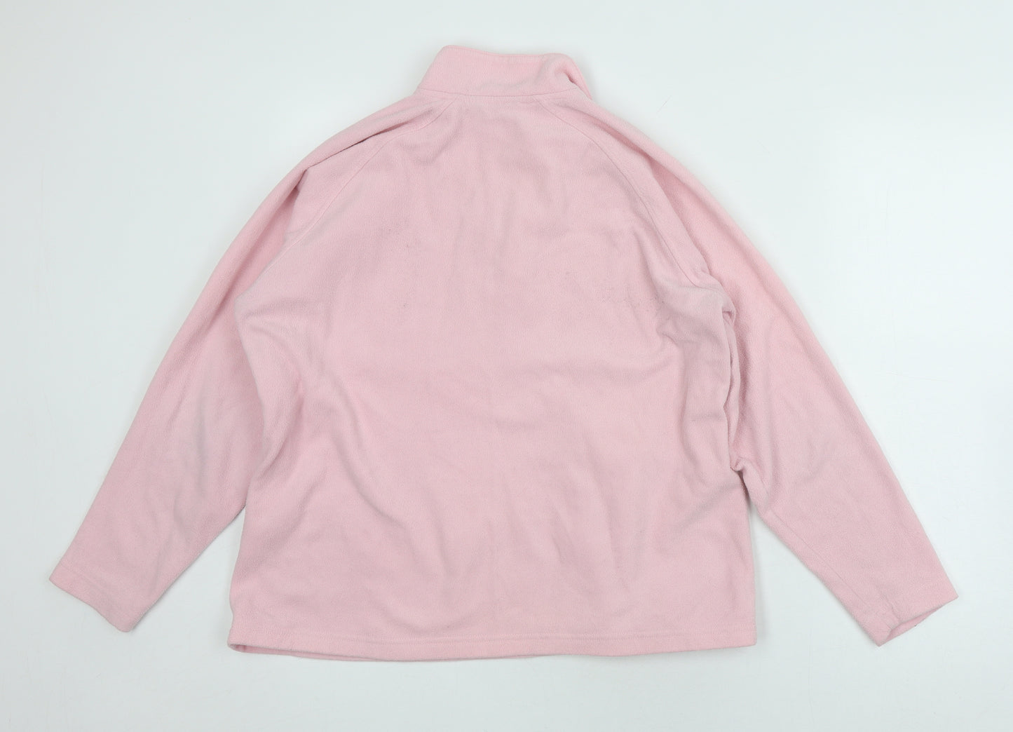 Hawkshead Women's Pink Fleece 1/4 Zip Pullover - Size 20