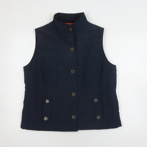 Dash Women's Blue Gilet Basic Jacket Size 16