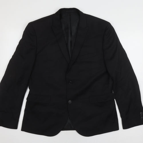 Next Men's Black Slim Fit Blazer 42 Regular