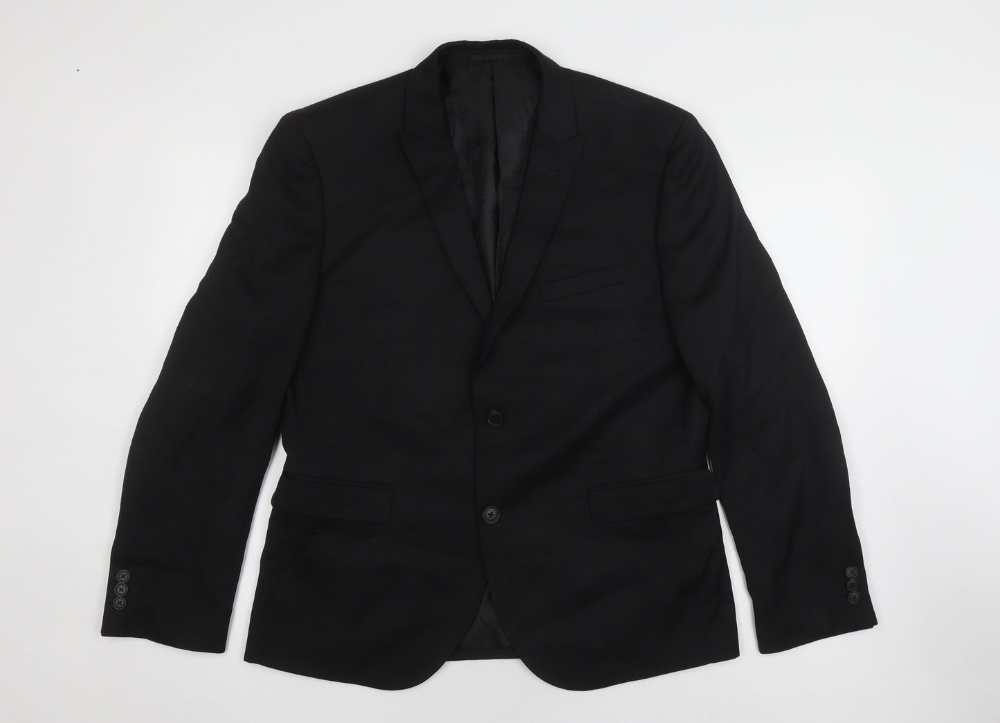 Next Men's Black Slim Fit Blazer 42 Regular