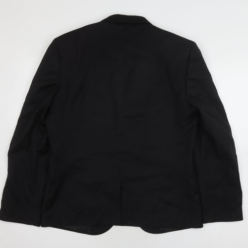 Next Men's Black Slim Fit Blazer 42 Regular