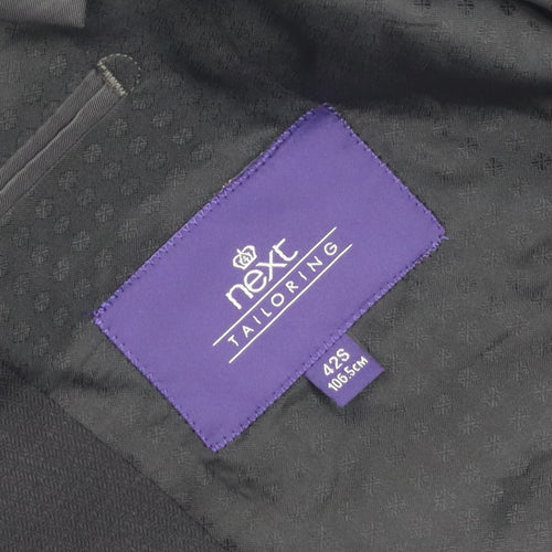 Next Men's Black Slim Fit Blazer 42 Regular