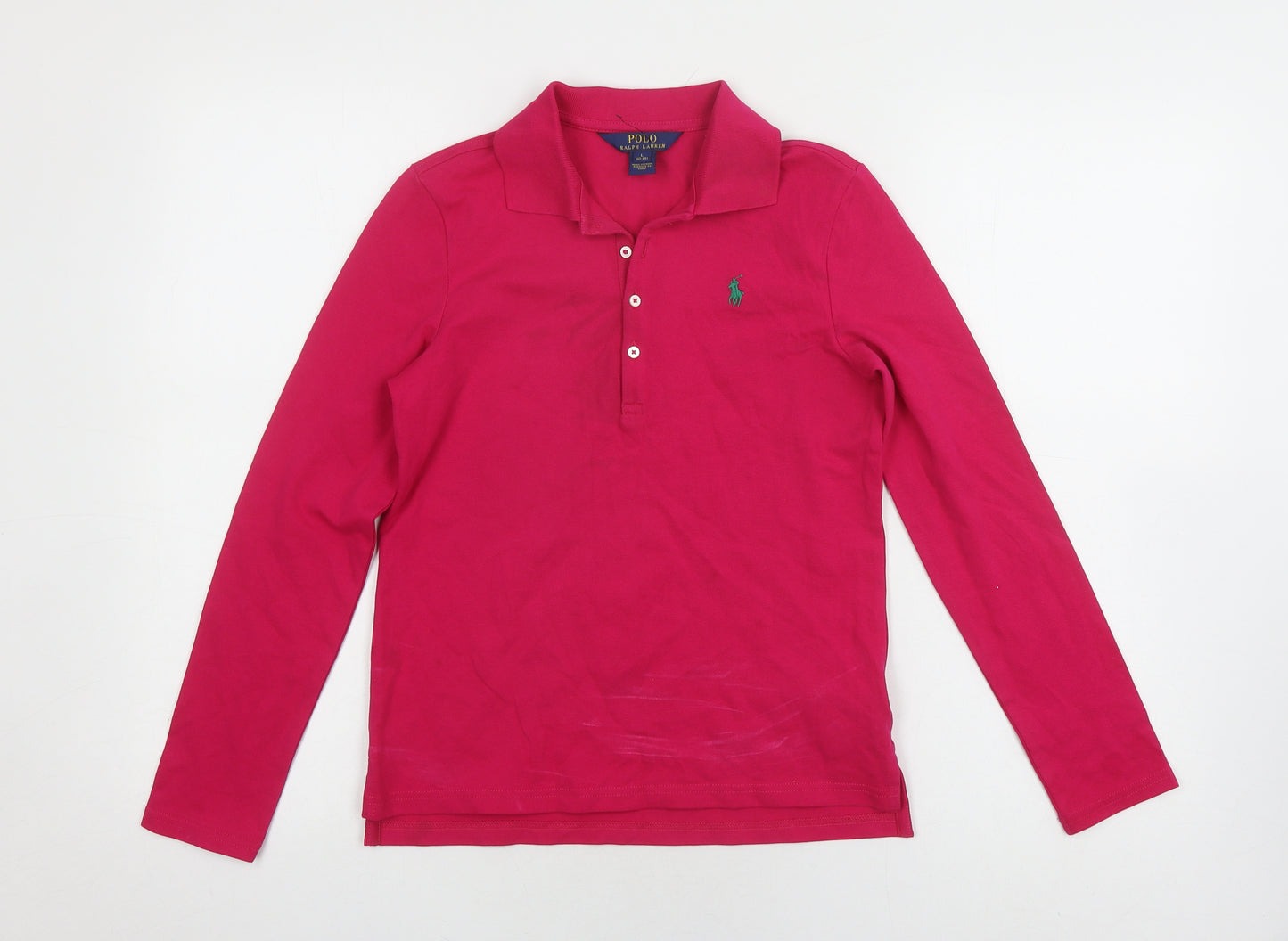 Polo Ralph Lauren Women's Pink L Basic Polo Shirt