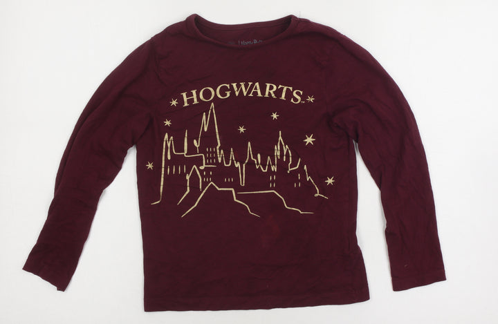 Harry Potter Girls Red Hogwarts T-Shirt, 7-8 Years