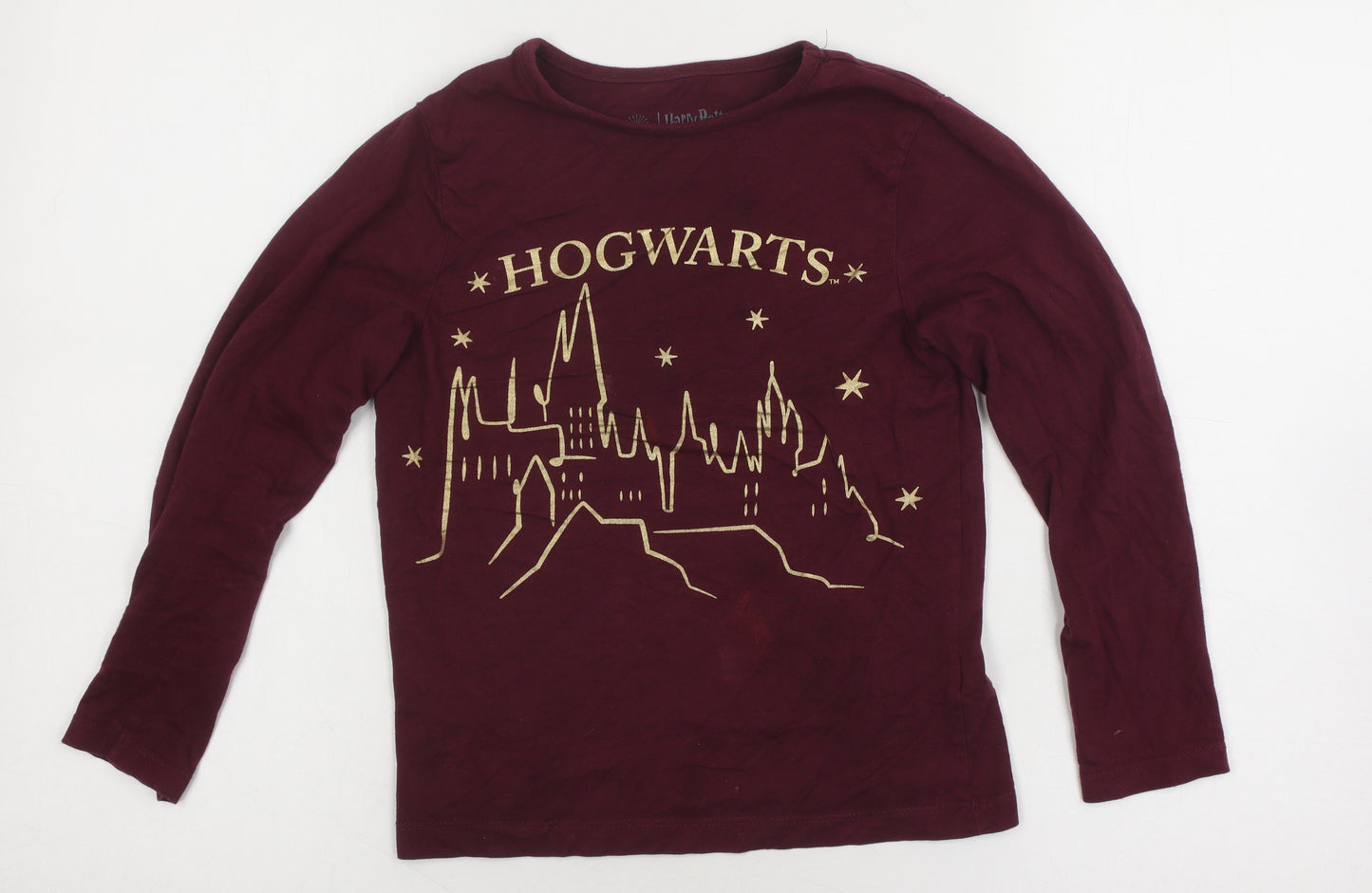 Harry Potter Girls Red Hogwarts T-Shirt, 7-8 Years