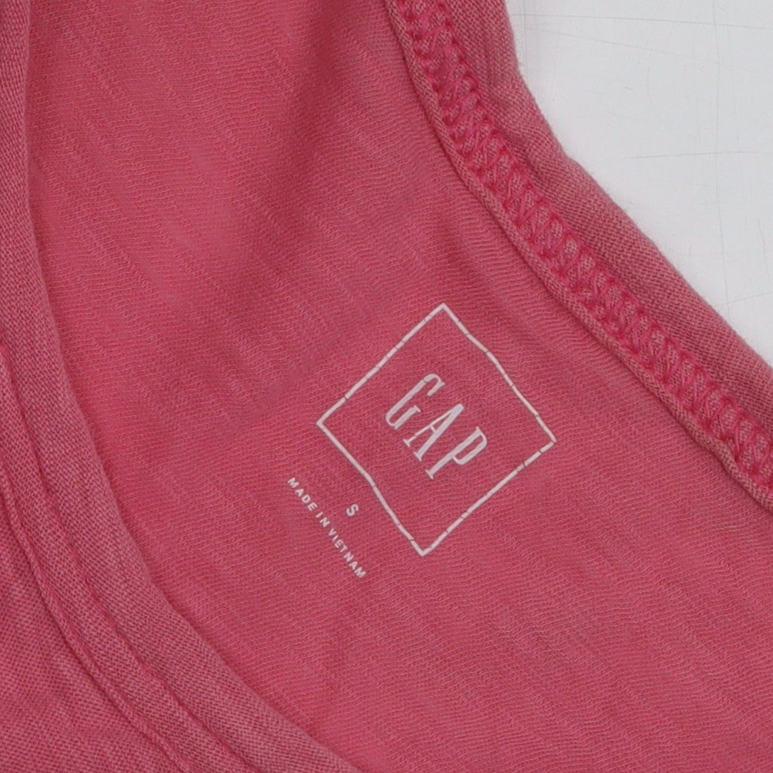 GAP Women's Pink S Basic Sleeveless Tank Top